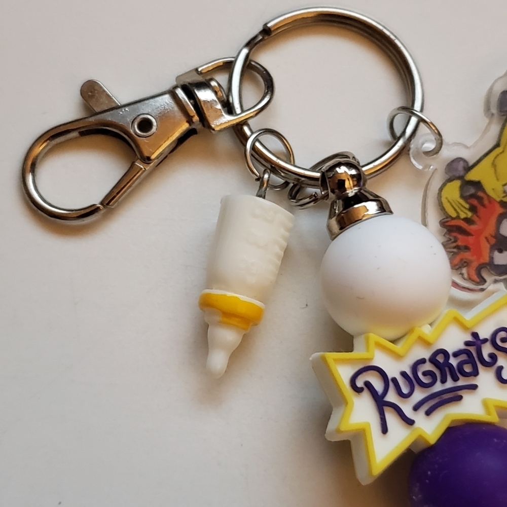Handmade Rugrats Silicone Beaded Keychain - Picture 3 of 4